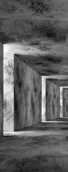 Papier peint trompe l'oeil 3D industriel, XXL, tendance