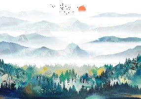 Papier peint Mountain & Scandinave, XXL, tendance