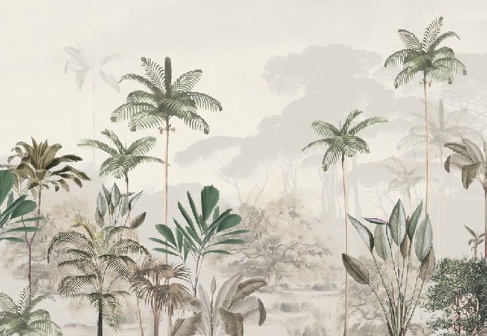 Papier peint panoramique jungle eden vert, XXL, tendance