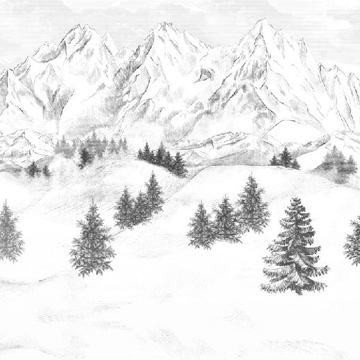 Tapete Berggipfel von Chamonix