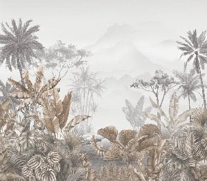 Tapete Trend Tropical Sepia
