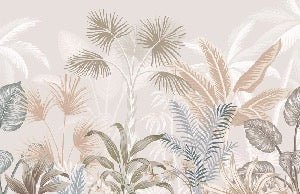 Papier peint panoramique jungle terracotta, XXL, tendance