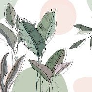 Panorama-Tapete Vegetal Graphic Green