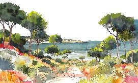 Panorama-Tapete Sommerluft