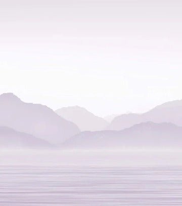 Papier peint Annecy et son lac paisible violet, XXL, tendance