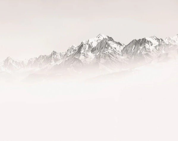 Tapete Nebliger Morgen Mont Blanc