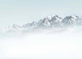 Tapete Mont Blanc im blauen Dunst