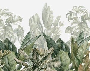 Panorama-Tapete Bananenbaum grün