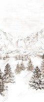 Tapete Bergmassiv der Alpen