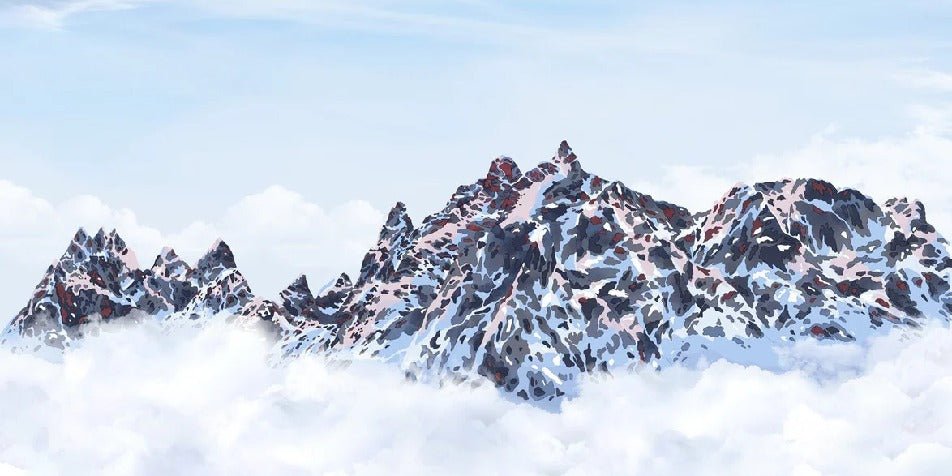Tapete Mont Blanc Leinwand der Gipfel