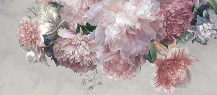 Papier peint panoramique pivoines