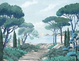 Tapete „Spaziergang in den Calanques“