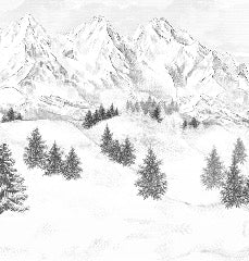 Tapete Berggipfel von Chamonix