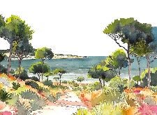 Panorama-Tapete Sommerluft