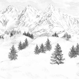 Tapete Berggipfel von Chamonix