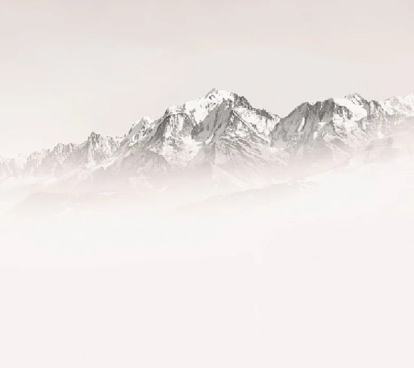 Tapete Nebliger Morgen Mont Blanc