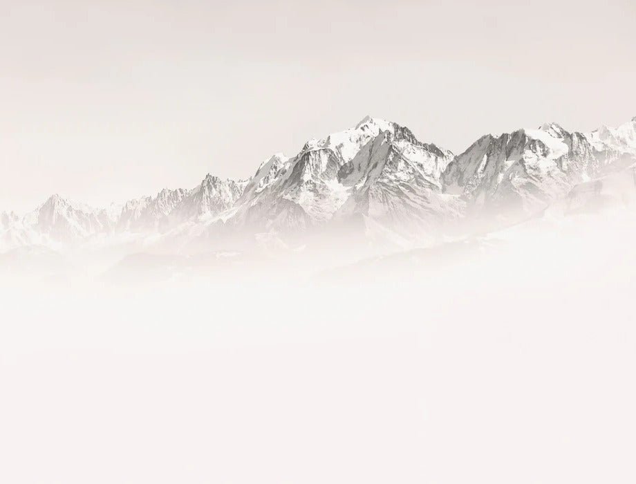 Tapete Nebliger Morgen Mont Blanc