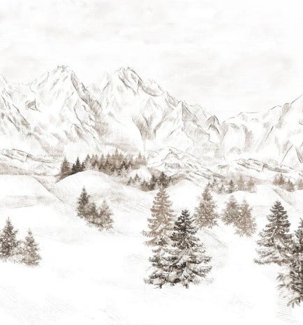 Tapete Bergmassiv der Alpen