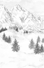 Tapete Berggipfel von Chamonix