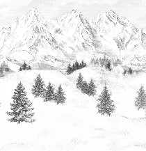 Tapete Berggipfel von Chamonix