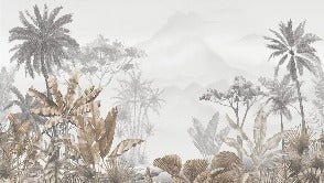 Papier peint tendance tropical sepia, XXL, tendance