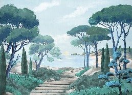 Tapete Spaziergang in den Calanques