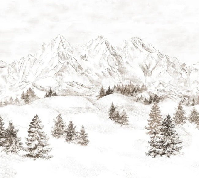 Tapete Bergmassiv der Alpen