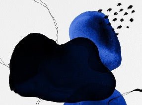 Moderne Tapete Aquarell Petrolblau