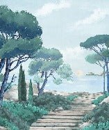 Papier peint balade dans les calanques, XXL, tendance