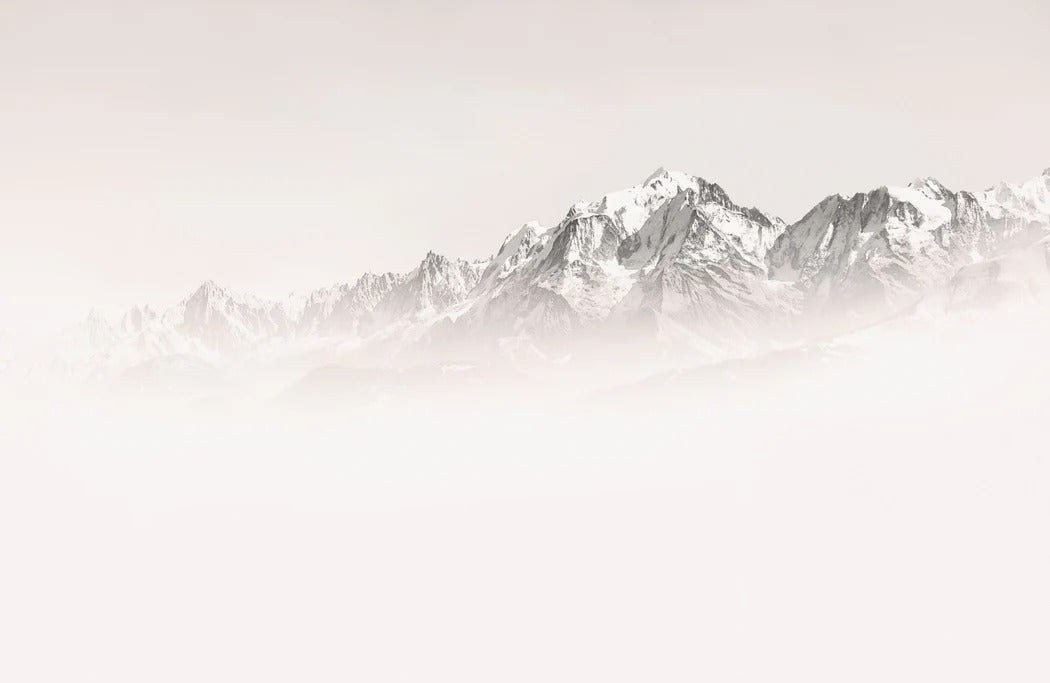 Papier peint matin brumeux Mont Blanc, XXL, tendance