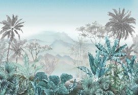 Trendtapete Tropical Blue