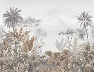 Tapete Trend Tropical Sepia