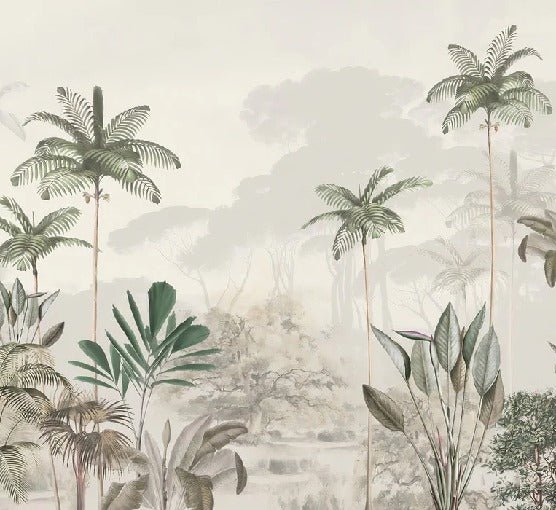 Papier peint panoramique jungle eden vert, XXL, tendance