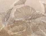 Panorama-Tapete Lotus Sepia