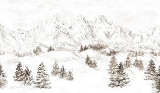 Tapete Bergmassiv der Alpen