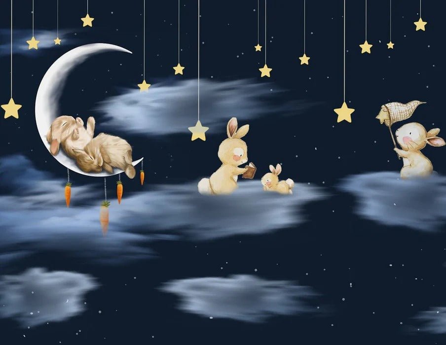 Tapete Nacht Sternenmond
