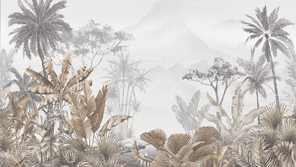 Tapete Trend Tropical Sepia