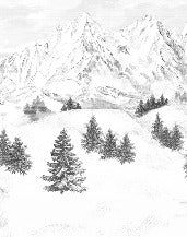 Tapete Berggipfel von Chamonix