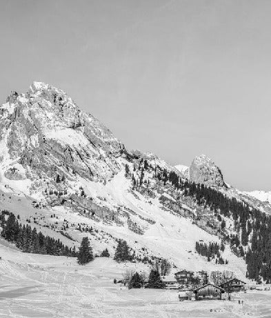 Panorama-Tapete Chalet Alm
