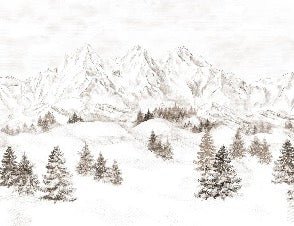 Tapete Bergmassiv der Alpen