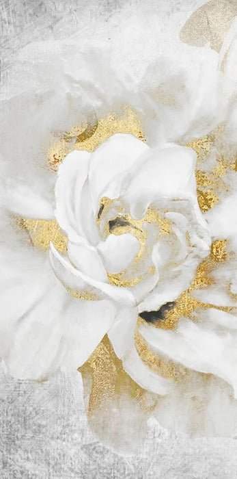 Tapete Blume Gold