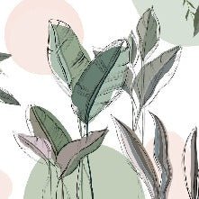 Panorama-Tapete Vegetal Graphic Green