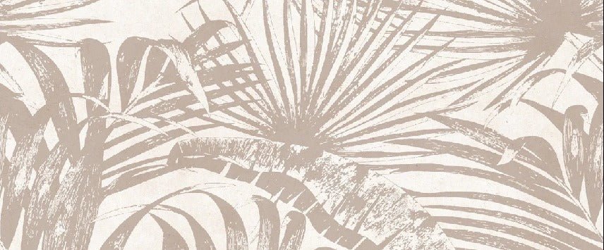 Monochrome Tapete Dschungel Blatt