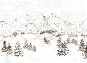 Tapete Bergmassiv der Alpen
