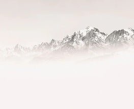 Tapete Nebliger Morgen Mont Blanc