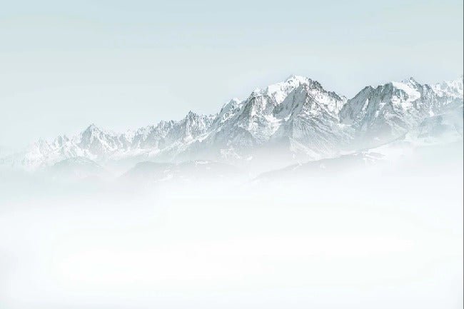 Tapete Mont Blanc im Nebel