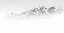 Tapete Mont Blanc im Nebel schwarz und weiß
