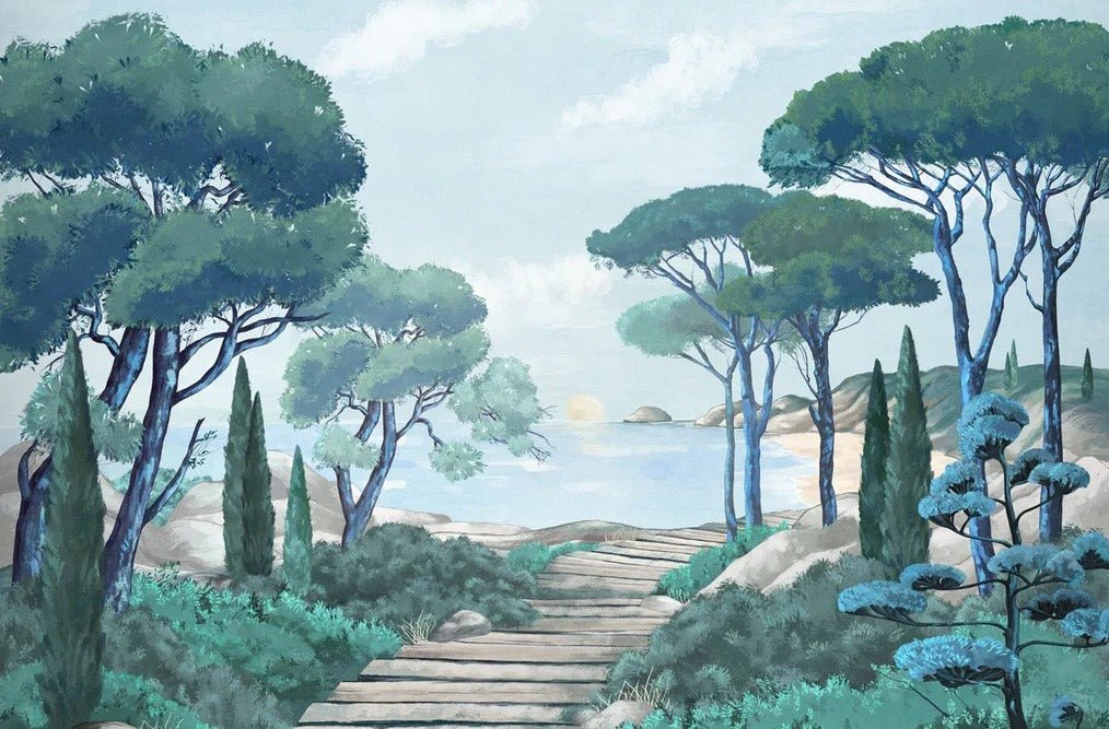 Tapete Spaziergang in den Calanques