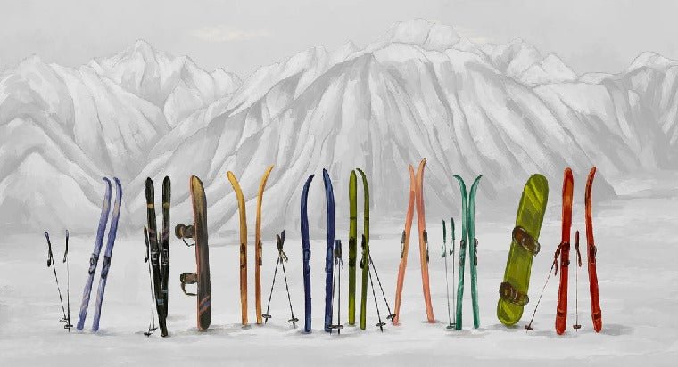 Ski-Tapete in Courchevel