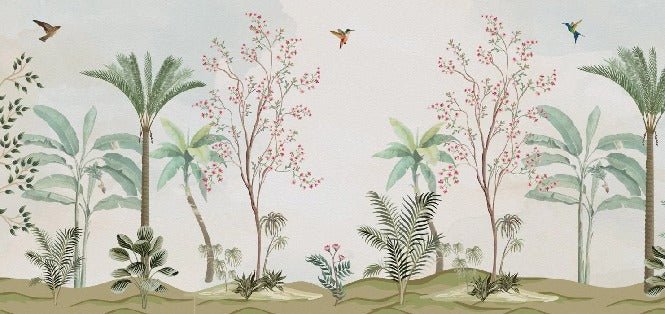 Tapete Chinoiserie Dschungel